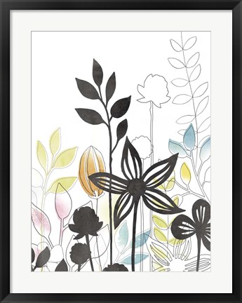 Framed Sketchbook Garden III Print