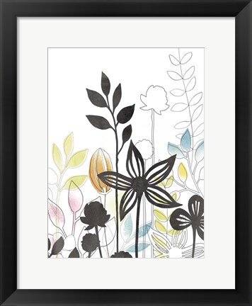 Framed Sketchbook Garden III Print