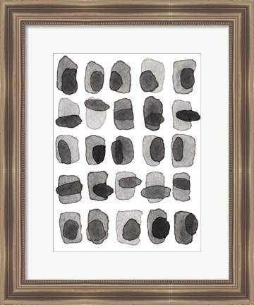 Framed Grey Slate II Print