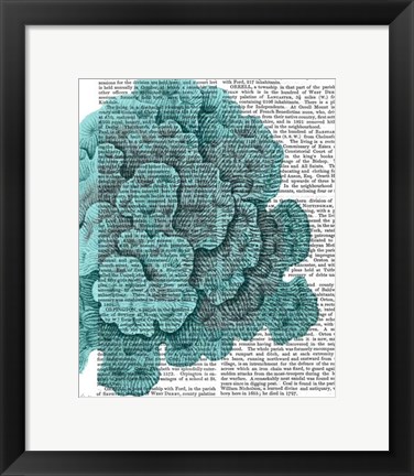 Framed Blue Corals and Sea Urchins II Print