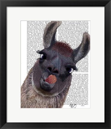 Framed Silly Llama Print