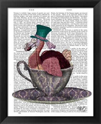 Framed Dodo in Teacup Print