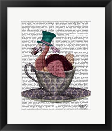 Framed Dodo in Teacup Print