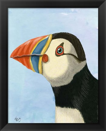 Framed Puffin Portrait Print