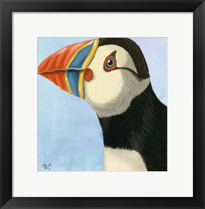 Framed Puffin Portrait Print