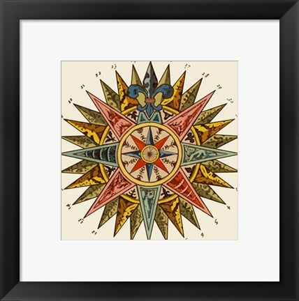 Framed Nautical Star Print