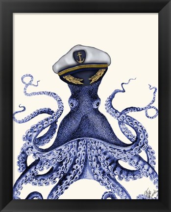 Framed Captain Octopus Print