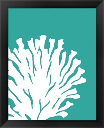 Framed Turquoise Coral Prints a Print