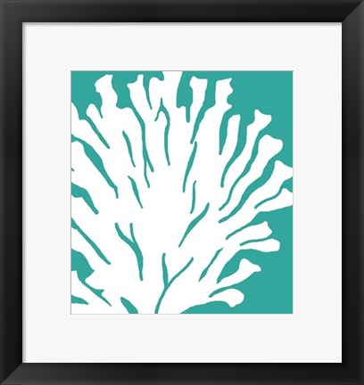 Framed Turquoise Coral Prints a Print