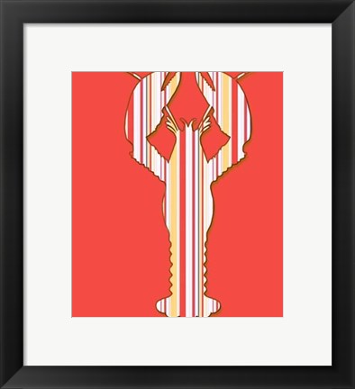 Framed Fruit De Mer Lobster on Coral Print