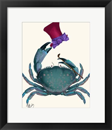 Framed Dandy Crab Print