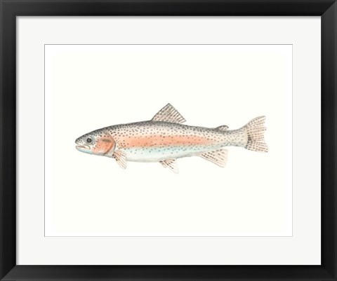 Framed Watercolor Deep Sea Fish II Print