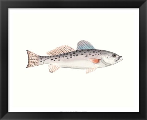 Framed Watercolor Deep Sea Fish IV Print