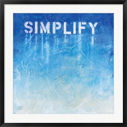 Framed Simplify Print