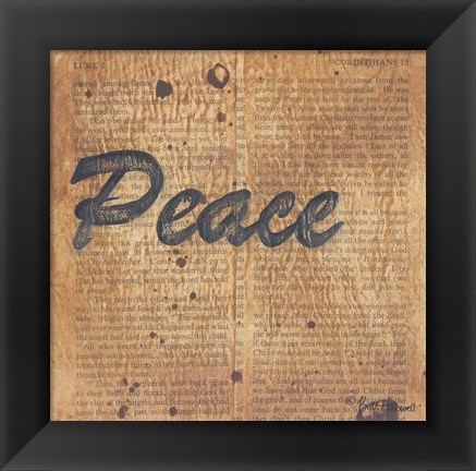 Framed Peace Print