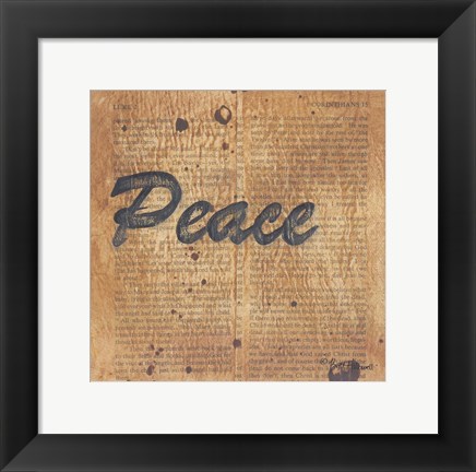 Framed Peace Print