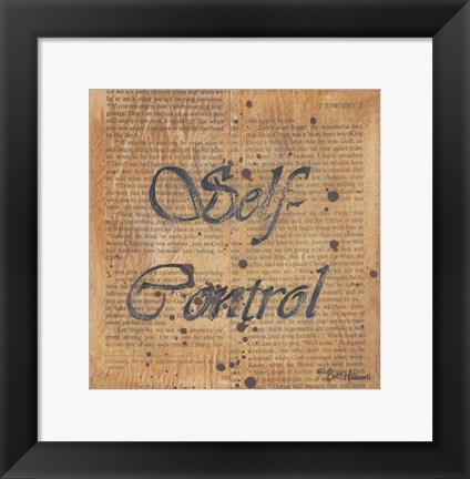 Framed Self Control Print