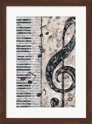 Framed Symphony in Piano Print