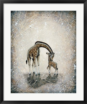 Framed My Love for You - Giraffes Print