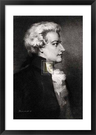 Framed Mozart (B) Print