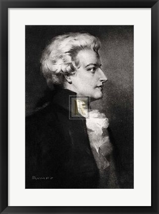 Framed Mozart (B) Print