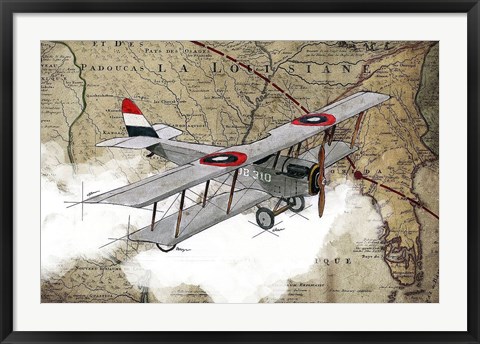 Framed Biplane 4 Print