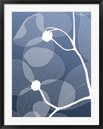 Framed Floral Silhouette 2 Print