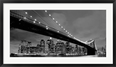 Framed Brooklyn Bridge View Print