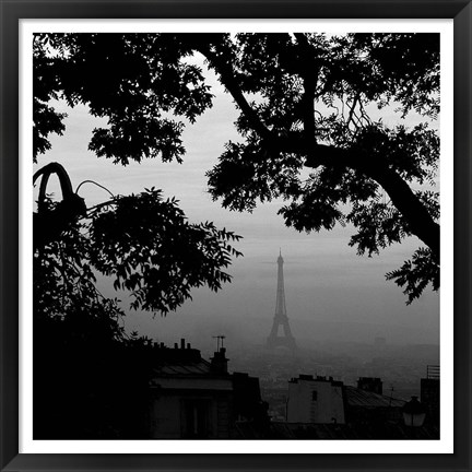 Framed Eiffel Tower View 1 Print