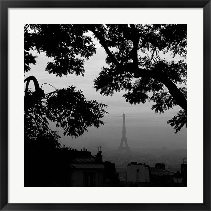 Framed Eiffel Tower View 1 Print