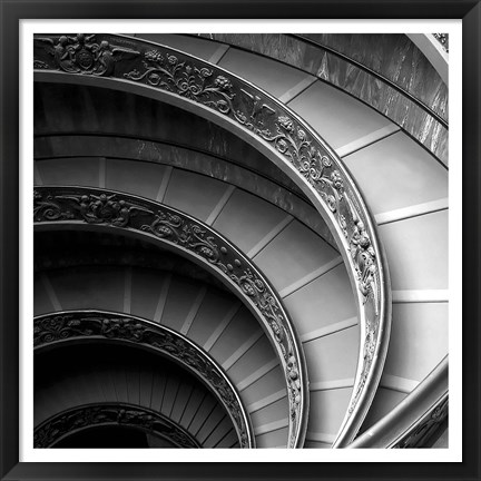 Framed Spiral Staircase No. 1 Print