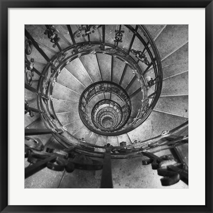 Framed Spiral Staircase No. 2 Print