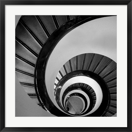 Framed Spiral Staircase No. 3 Print