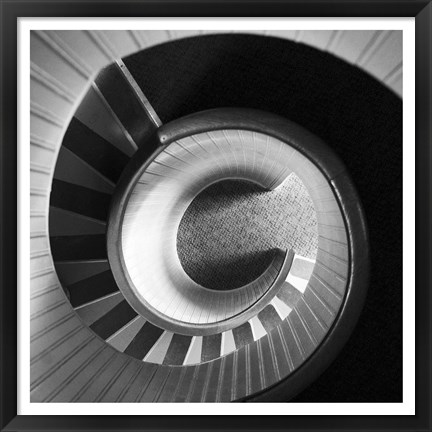 Framed Spiral Staircase No. 4 Print