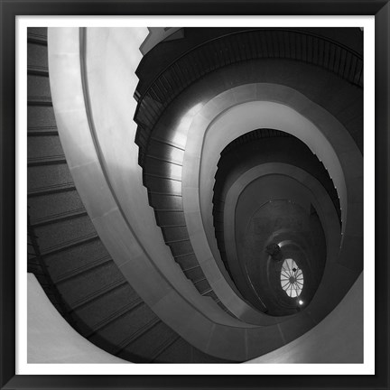 Framed Spiral Staircase No. 5 Print