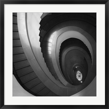 Framed Spiral Staircase No. 5 Print