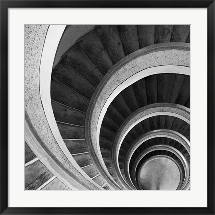 Framed Spiral Staircase No. 6 Print