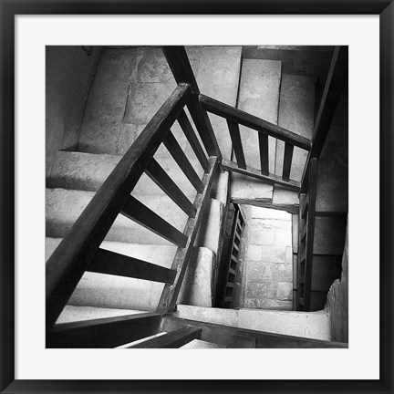 Framed Spiral Staircase No. 7 Print