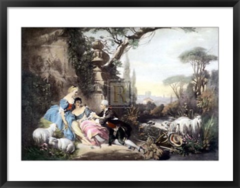 Framed Charms of Country Life Print