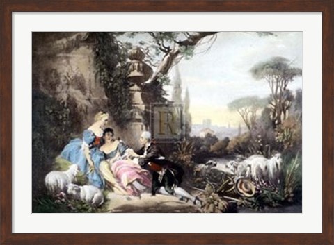 Framed Charms of Country Life Print