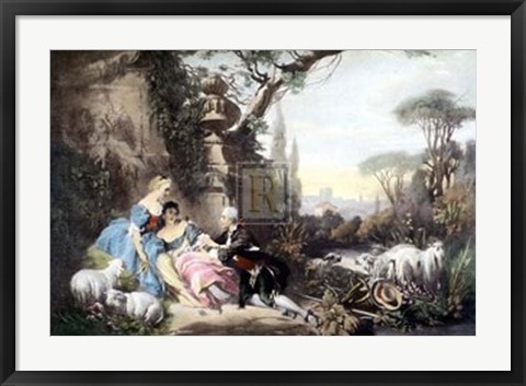 Framed Charms of Country Life Print