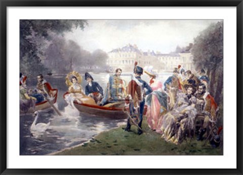 Framed Glorious Days of Fontainebleau Print