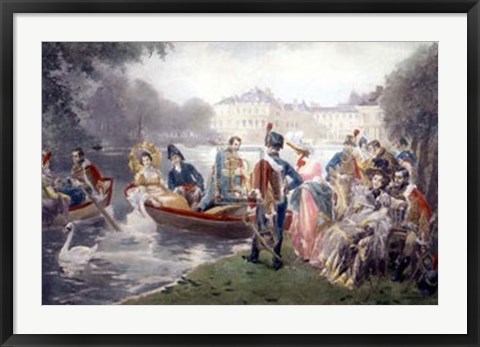 Framed Glorious Days of Fontainebleau Print