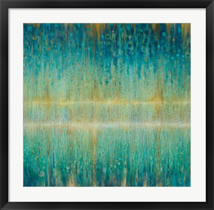 Framed Rain Abstract I Print