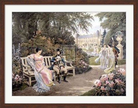 Framed Bonaparte and Joseine Print