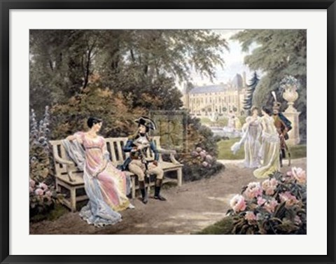 Framed Bonaparte and Joseine Print