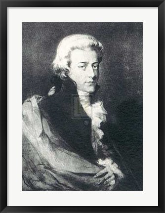 Framed Fr hendrich Rumpf - Mozart (A) 20x26 Art Print