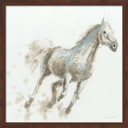 Framed Stallion I Print