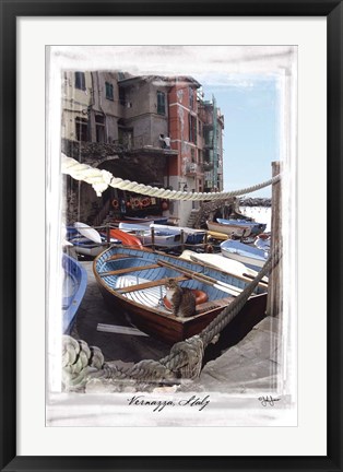 Framed Vernazza, Italy Print