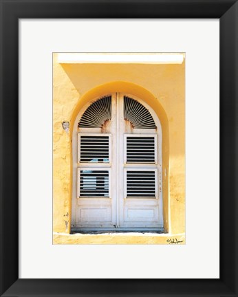 Framed Beach House Window Print